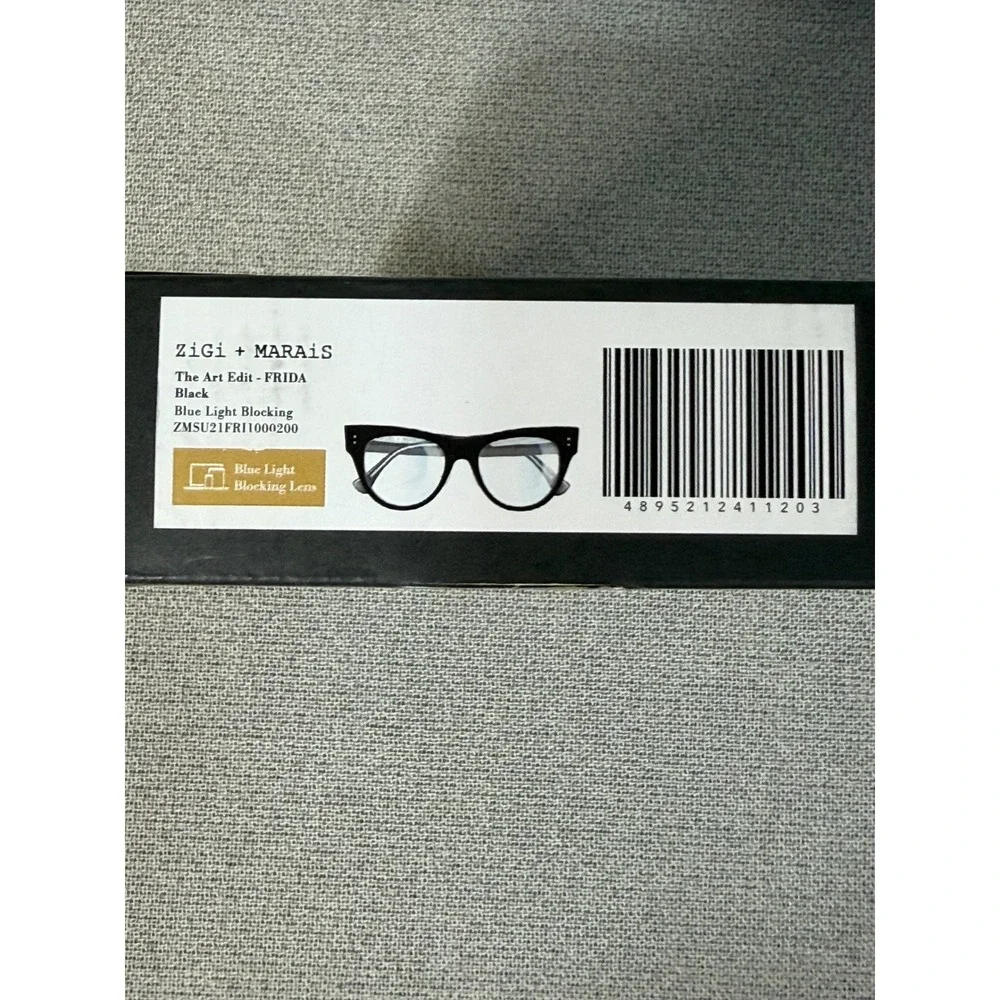 ZiGi + MARAIS Frida Black Cat Eye Blue Light Blocking Glasses‎ The Art Edit